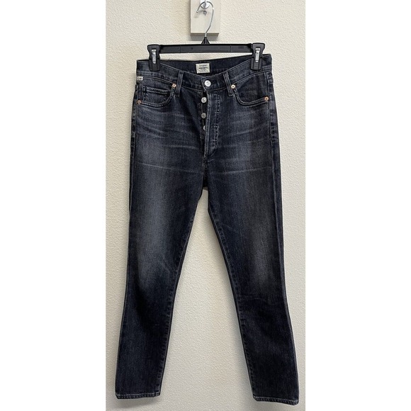 Citizens of Humanity Premium Vintage Olivia High Rise Crop Jeans Size 26 Gray - Picture 5 of 14